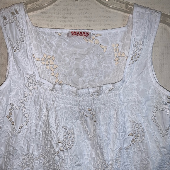 Organic John Patrick White Lace top - Picture 2 of 16